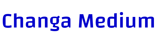 Changa Medium フォント